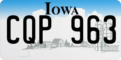 IA license plate CQP963