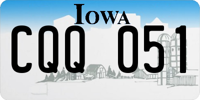 IA license plate CQQ051
