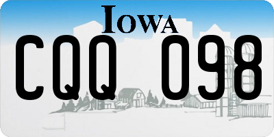 IA license plate CQQ098