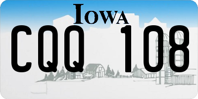 IA license plate CQQ108