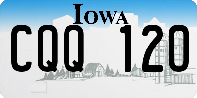 IA license plate CQQ120