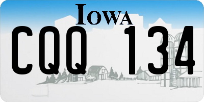IA license plate CQQ134