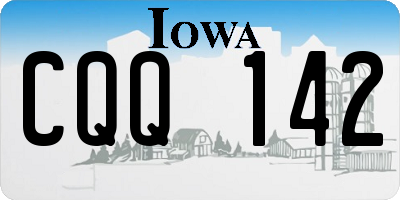 IA license plate CQQ142