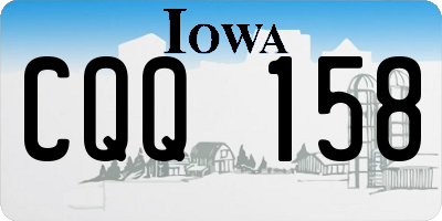 IA license plate CQQ158