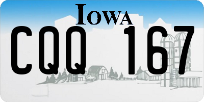 IA license plate CQQ167