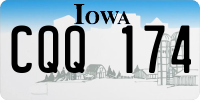 IA license plate CQQ174