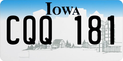 IA license plate CQQ181