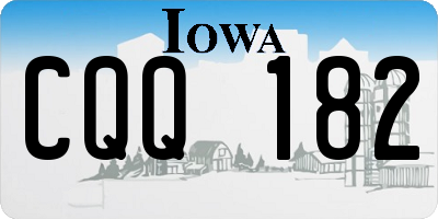 IA license plate CQQ182