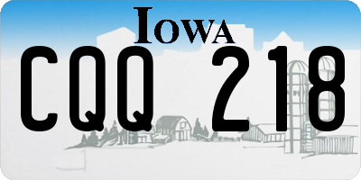 IA license plate CQQ218