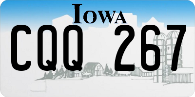 IA license plate CQQ267