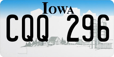 IA license plate CQQ296