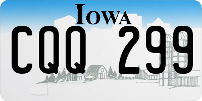 IA license plate CQQ299