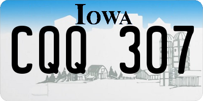 IA license plate CQQ307