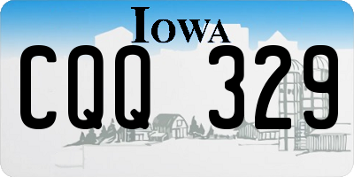 IA license plate CQQ329