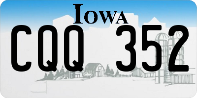 IA license plate CQQ352