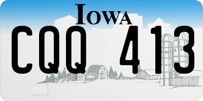 IA license plate CQQ413