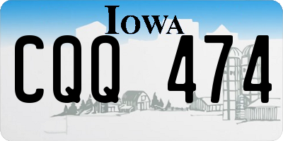 IA license plate CQQ474