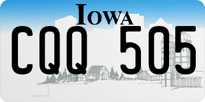 IA license plate CQQ505