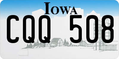 IA license plate CQQ508