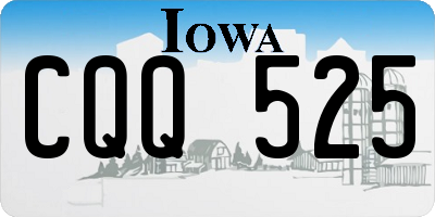 IA license plate CQQ525