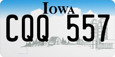 IA license plate CQQ557