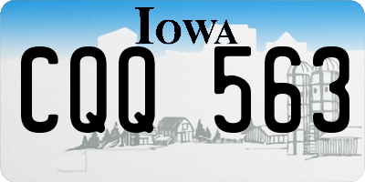 IA license plate CQQ563