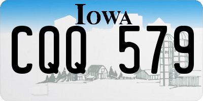 IA license plate CQQ579
