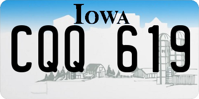 IA license plate CQQ619