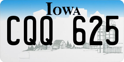 IA license plate CQQ625