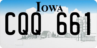 IA license plate CQQ661