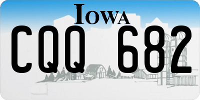 IA license plate CQQ682