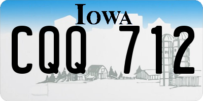 IA license plate CQQ712