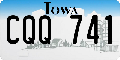IA license plate CQQ741