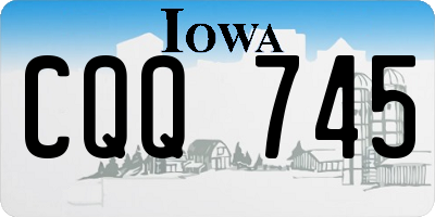 IA license plate CQQ745