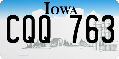 IA license plate CQQ763