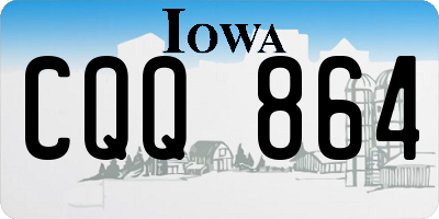 IA license plate CQQ864