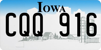 IA license plate CQQ916