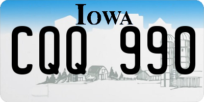 IA license plate CQQ990