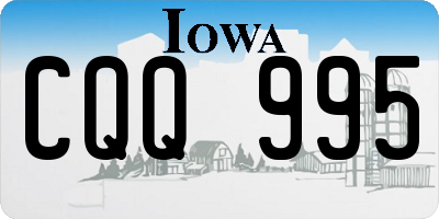 IA license plate CQQ995