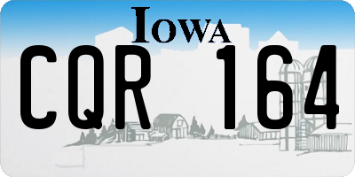 IA license plate CQR164