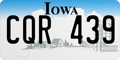 IA license plate CQR439