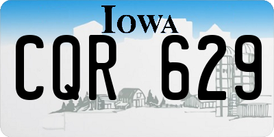 IA license plate CQR629