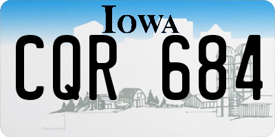 IA license plate CQR684