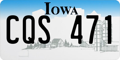 IA license plate CQS471