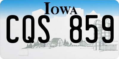 IA license plate CQS859