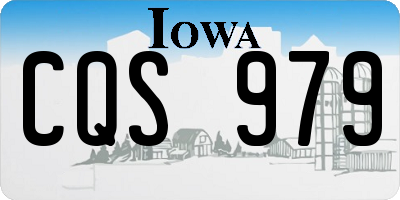 IA license plate CQS979