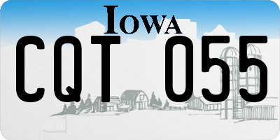 IA license plate CQT055