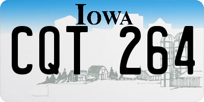 IA license plate CQT264