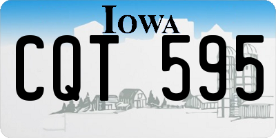IA license plate CQT595