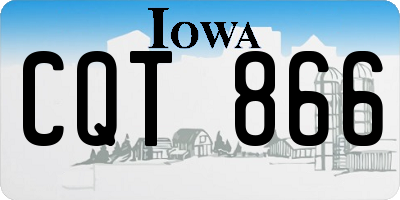 IA license plate CQT866